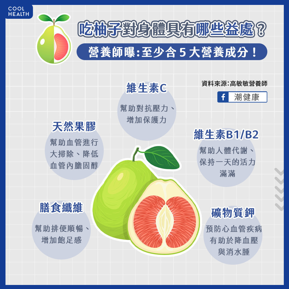 柚子富含5大營養成分
